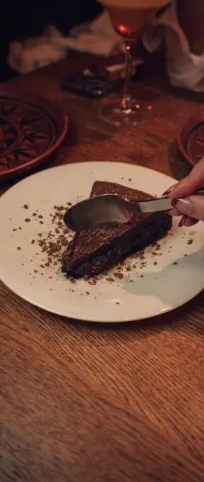 Carta de postres restaurante Nômadâ