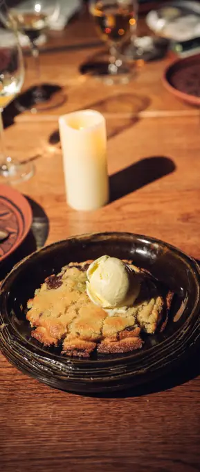 Postres en el restaurante Nômadâ